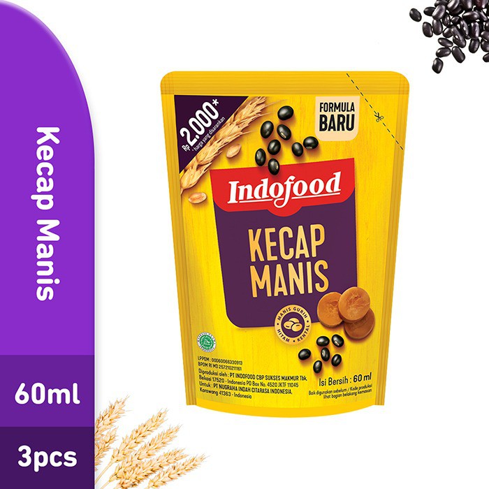 Kecap Manis Indofood 60ml - 3 pcs